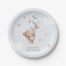 Baby Blue Teddy Bear Baby Dusche