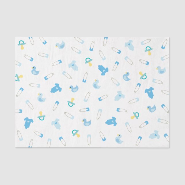 Baby Blue Tissue Seidenpapier (Vorderseite)