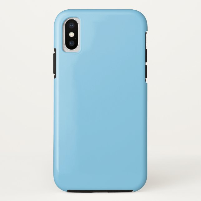 Baby Blue Tough iPhone XS Case (Rückseite)