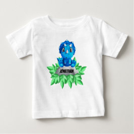 Baby Blue Triceratops Dinosaur T-shirt