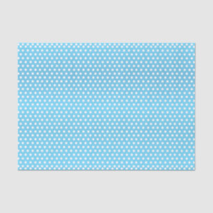 Baby Blue und White Polka Dots Seidenpapier