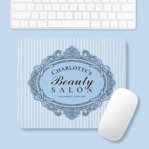 Baby Blue Verzierte Rahmen Salon Mauspad