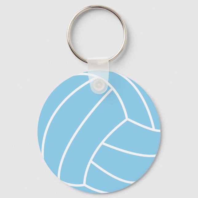 Baby Blue Volleyball Schlüsselanhänger (Vorderseite)