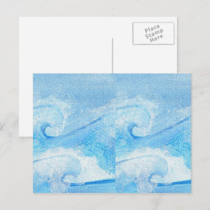 Baby Blue Waves Postkarte