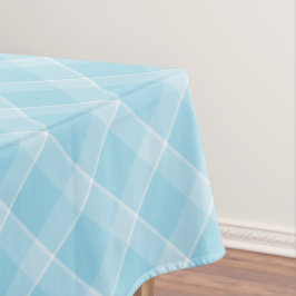 Baby Blue & White Pastel Kariert Tablecloth - Spri Tischdecke