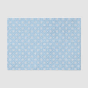 Baby Blue White Snowflake Weihnachtsmuster Seidenpapier