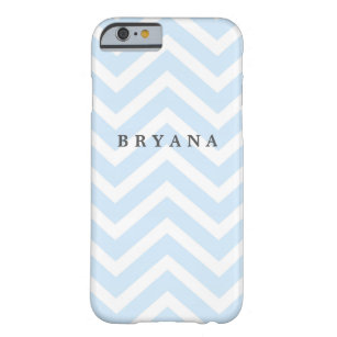 Baby Blue & White Zickzack Muster TELEFONFALL Barely There iPhone 6 Hülle