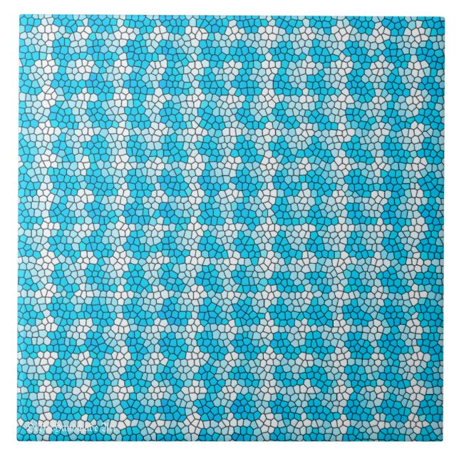 Baby Blues Keramik Tile Fliese (Vorderseite)