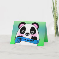 Baby Board gratulieren Birth Wish Happy Panda