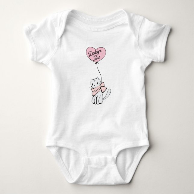 Baby Body Anzug: Daddy's Girl Strampler (Vorderseite)