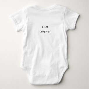 Baby Body Anzug sagt "Ich bin angekommen" individu Strampler