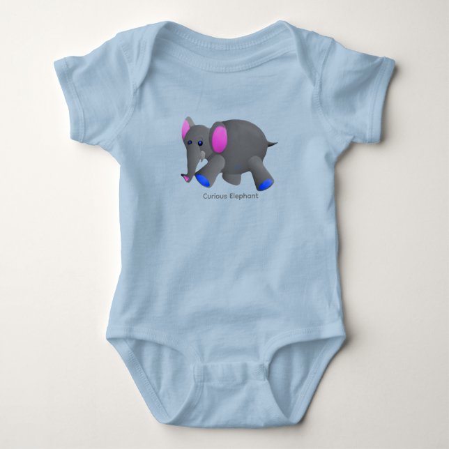 Baby-Body Elephant Baby Strampler (Vorderseite)
