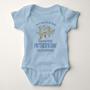 Baby-Body für Jungen Fuchs 1. Muttertag Baby Strampler
