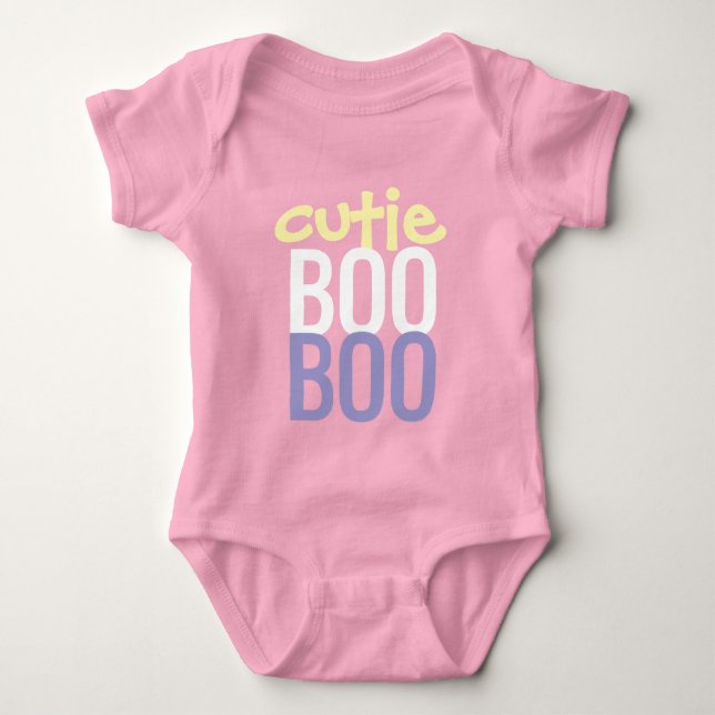 Baby-Body : HALLOWEEN Cutie Boo #7 Baby Strampler (Vorderseite)