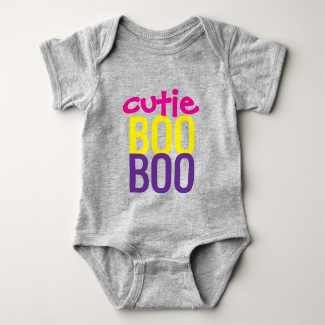 Baby-Body : HALLOWEEN Cutie Boo #8 Baby Strampler (Vorderseite)