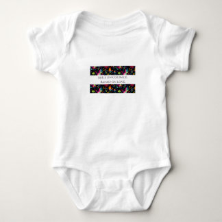 Baby Body Jersey - Built on Courage Raised on Love Strampler