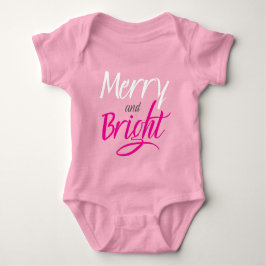 Baby-Body : Merry and Bright (pink) Baby Strampler