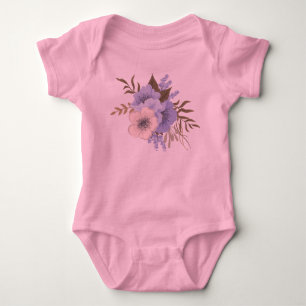 Baby-Body mit Blumenmuster Baby Strampler