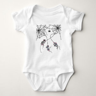 Baby-Body mit glücklichen Mäusen Baby Strampler