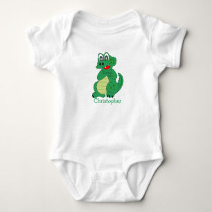 Baby-Body mit Krokodil-Design Baby Strampler