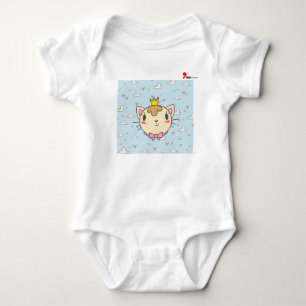 Baby-Body mit süßem Katzendesign Baby Strampler