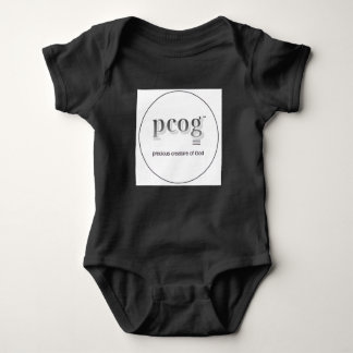 Baby-Body "pcog"-Akronym; Herz, keine Bibelverse Baby Strampler