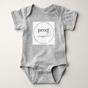 Baby-Body "PCOG" mit Bibelvers & Herz Baby Strampler