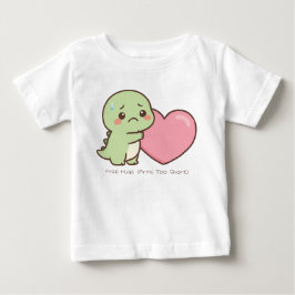 Baby-Body - Süßer trauriger Dinosaurier mit kurzen Baby T-shirt