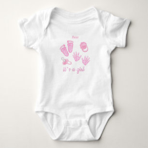 Baby-Body - Willkommen Baby Mädchen Strampler
