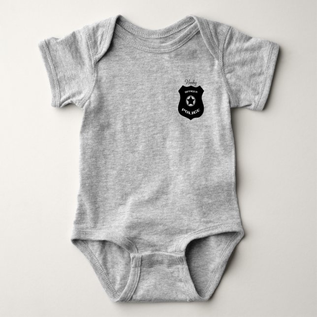 Baby Bodysuit Baby Police Baby Bodysuit Baby Strampler (Vorderseite)