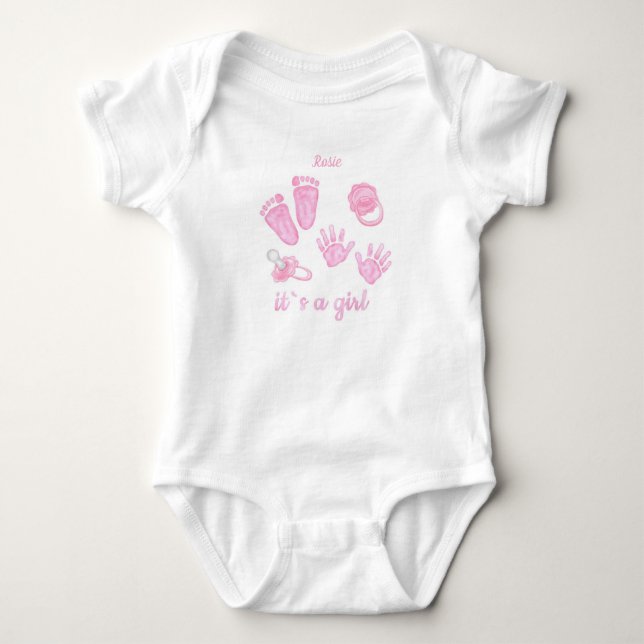 Baby Bodysuit - Begrüßungsbaby Strampler (Vorderseite)