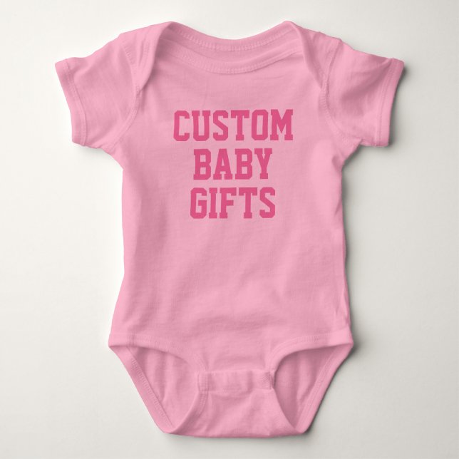 Baby Bodysuit Custom Baby Geschenke Leere Vorlage Baby Strampler (Vorderseite)