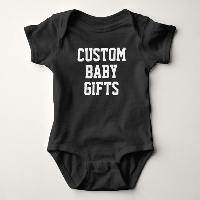 Baby Bodysuit Custom Baby Geschenke Leere Vorlage Strampler (Vorderseite)