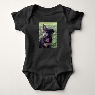 Baby Bodysuit, Custom Niedlich Dog Foto Hazel Strampler