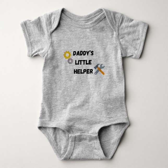 Baby Bodysuit "Daddy's Little Helper" Strampler (Vorderseite)