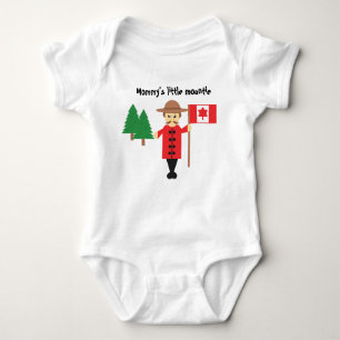 Baby-Bodysuit der Mama kleiner des Mountie- Baby Strampler