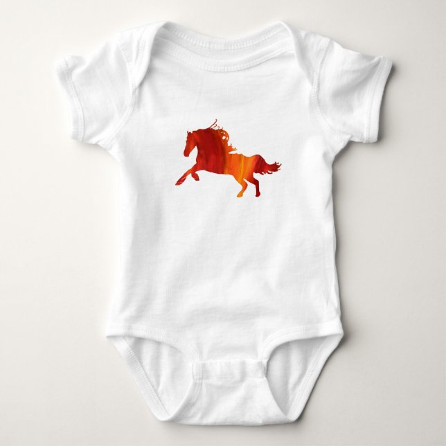 Baby Bodysuit für Feuerpferde Strampler (Vorderseite)