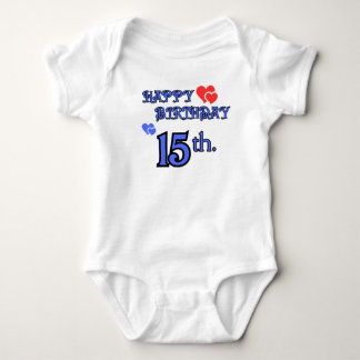 Baby Bodysuit Geburtstag 15 Strampler