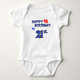 Baby Bodysuit Geburtstag 21 Strampler