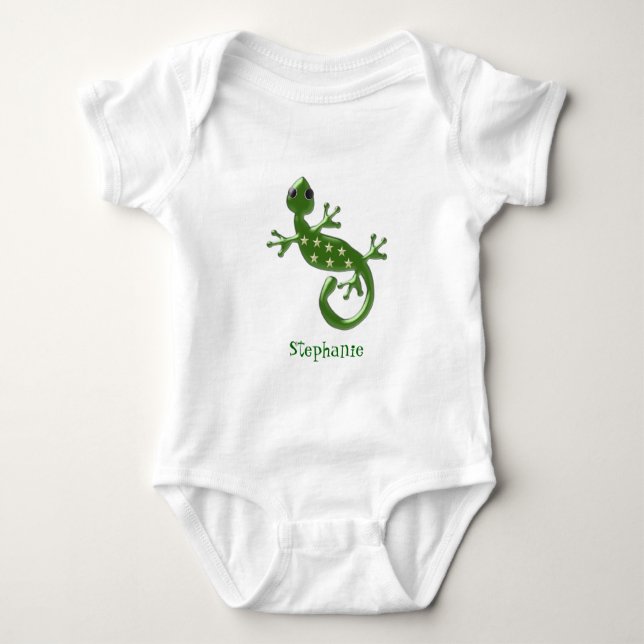 Baby Bodysuit Gecko Lizard Baby Strampler (Vorderseite)