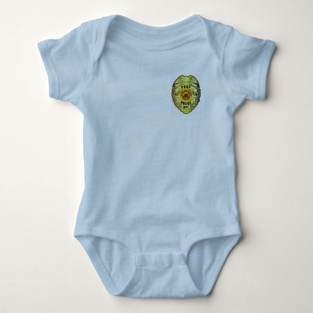 Baby Bodysuit Gekackt! Polizeikorb Strampler (Vorderseite)