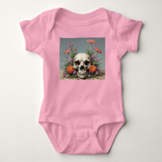 Baby Bodysuit - Girl - Rebirth Skull & Mushrooms Strampler