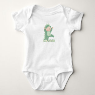 Baby Bodysuit Green Simple Niedlich Baby Dino Strampler