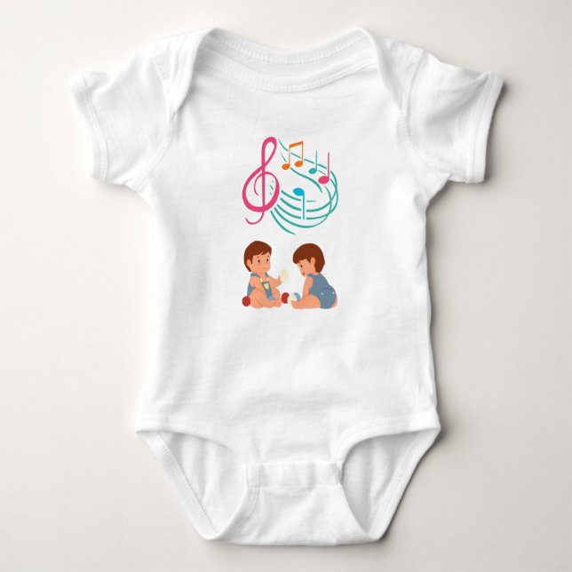 Baby Bodysuit Harmonious Playtime . Baby Strampler (Vorderseite)