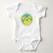 Baby Bodysuit Honey Bunny Blue Yellow