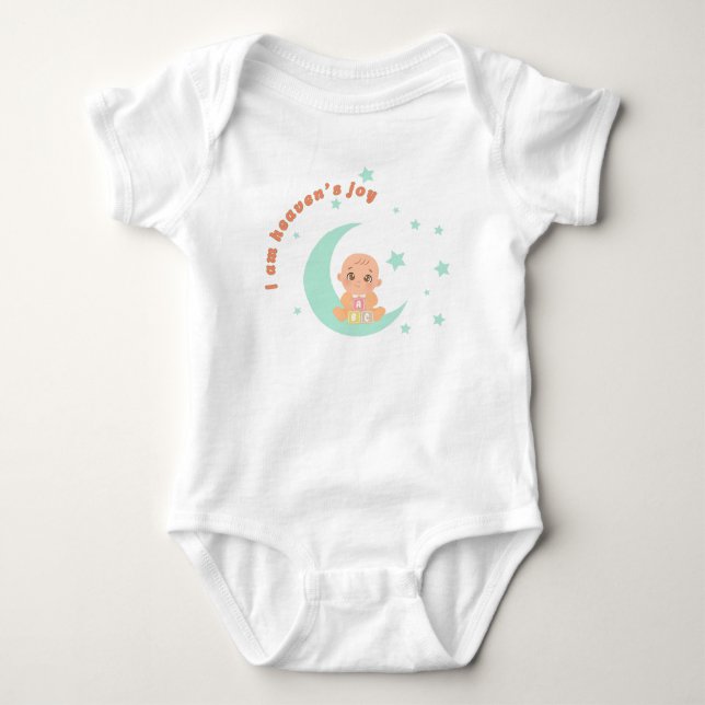 Baby Bodysuit "I Am Heaven’s Joy" Strampler (Vorderseite)