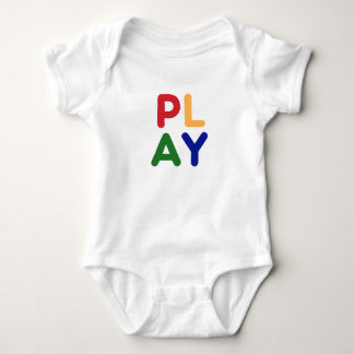 Baby Bodysuit in farbigen Buchstaben Strampler