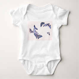 BABY BODYSUIT JAPANISCHE SCHALTFLÄCHEN UND INDIVID BABY STRAMPLER