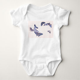 BABY BODYSUIT JAPANISCHE SCHALTFLÄCHEN UND INDIVID STRAMPLER