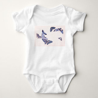 BABY BODYSUIT JAPANISCHE SCHALTFLÄCHEN UND INDIVID STRAMPLER